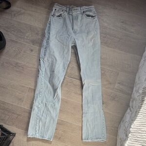 Abercrombie & Fitch Light Wash Straight Leg Jeans